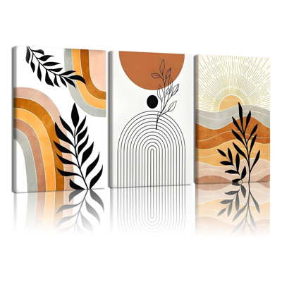 3 Piece Wrapped Canvas Wall Art
