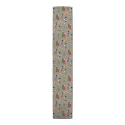 Chemin de table gris