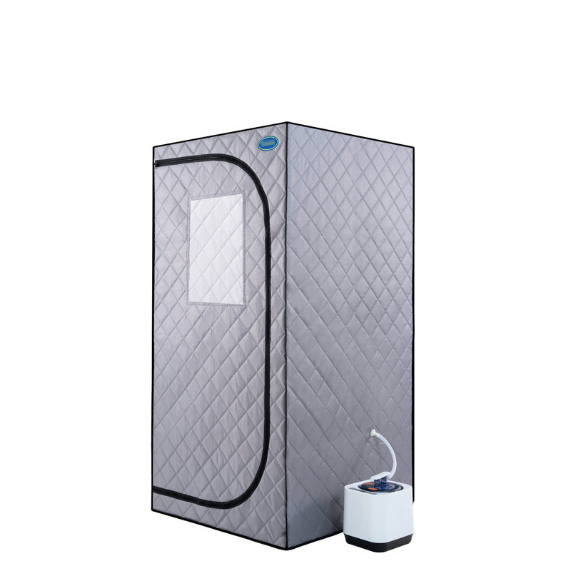 Grey Mini Plus Portable Steam - Home Spa Tent With Generator, Remote. Easy To Assemble. Rapidly Heat. . Waterproof & Insulating. Chair. 360 Flow. System. Enhance Skin Glow Gen, Foldable Seat. Simple