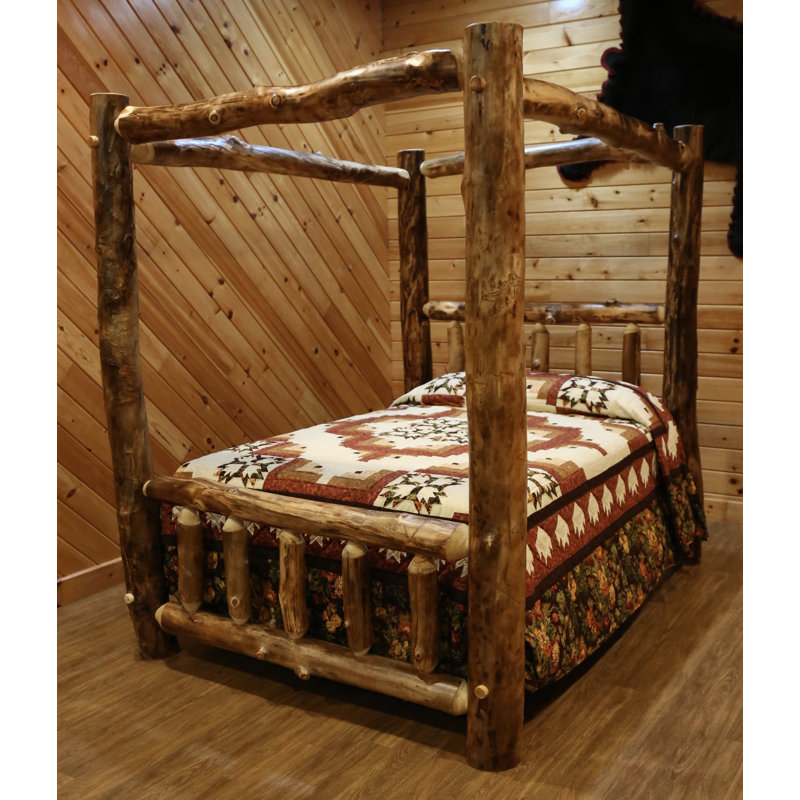 Dugue Solid Wood Canopy Bed, King
