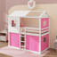 Lit simple superposé en bois avec tente-776809682-776809695