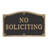 No Soliciting Garden Sign