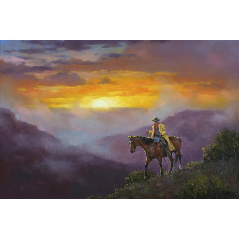 Morning Mist - Wrapped Canvas Painting, 81cm H x 122cm W