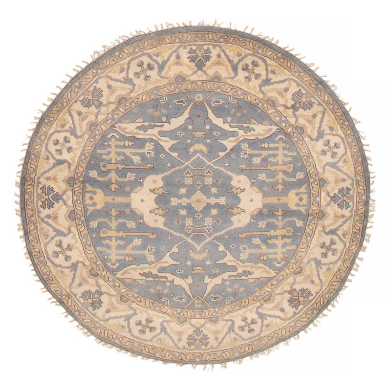 Tapis bleu royal Royal Oushak 5 pi 11 po x 5 pi 11 po
