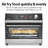 Hamilton Beach Digital Air Fryer Toaster Oven 6 Slice Capacity Black with Stainless Steel Accents