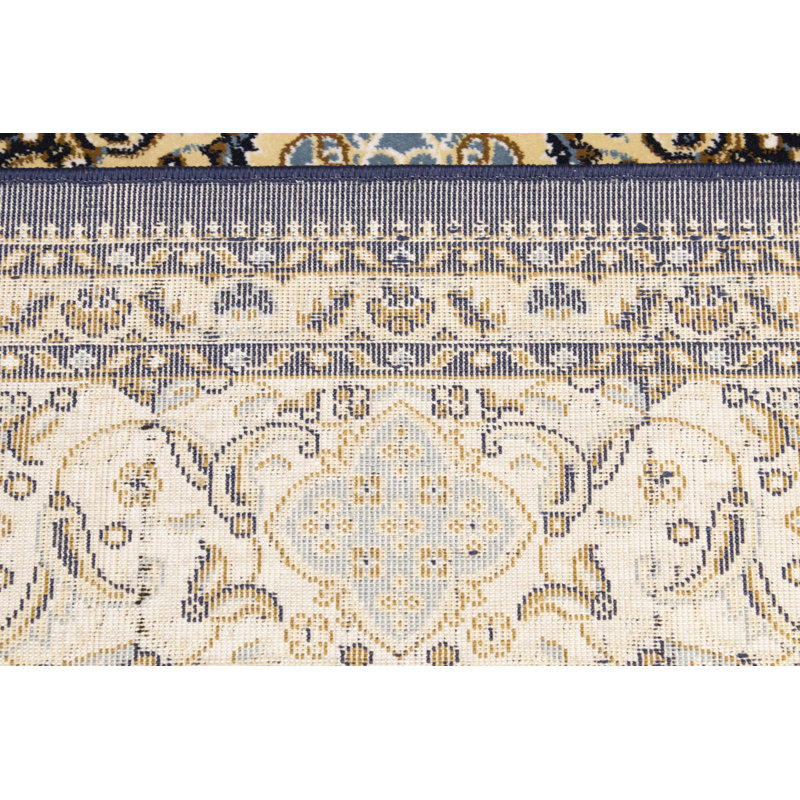 Tapis oriental bleu marine 5X8, Rectangle 5 pi 2 po x 7 pi 9 po