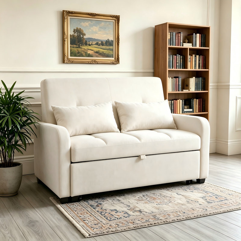 2 Seater Fabric Sofa Bed