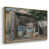 Toile avec cadre flottant or