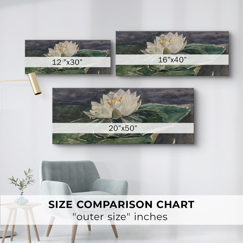 Botanical Series-CDLXI- Toile tendue avec châssis - Prêt à accrocher, H 12 po x l 30 po