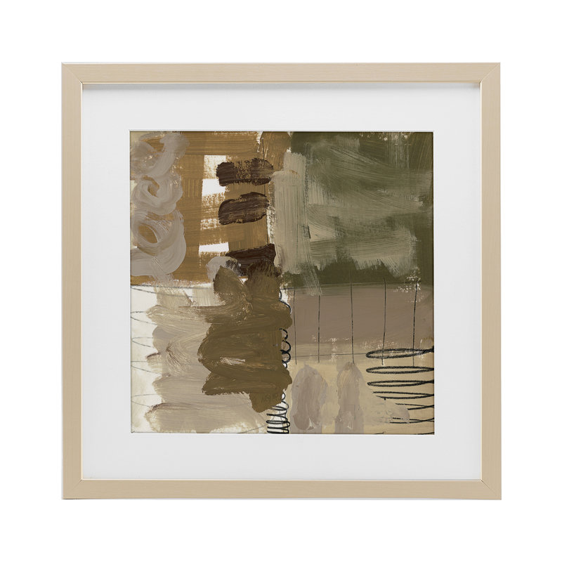«Holiday Express Abstraction», reproduction d'art sous verre encadrée par Brent Baker, H 13 po x l 13 po