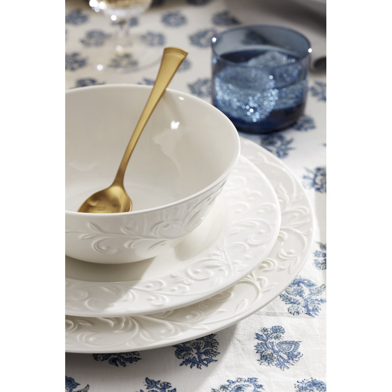Lenox Opal Innocence Carved 16-Piece Dinnerware Set