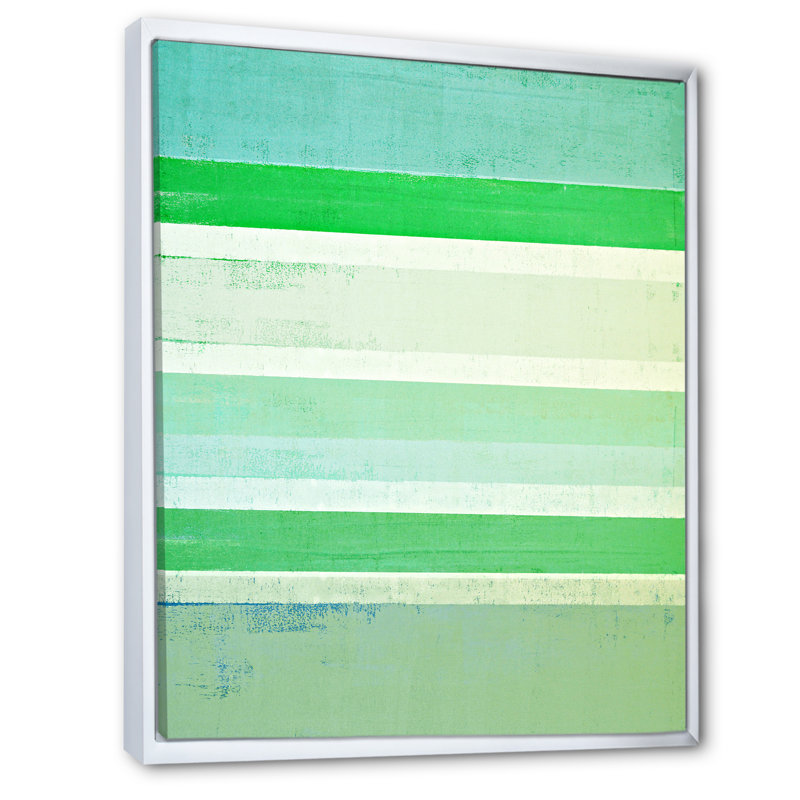 Art abstrait vert et beige - reproduction d'art moderne et contemporaine sur toile, H 36 po x l 24 po x P 1 po