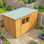 Garden Value 10 Ft X 6 Ft Overlap Pent Shed