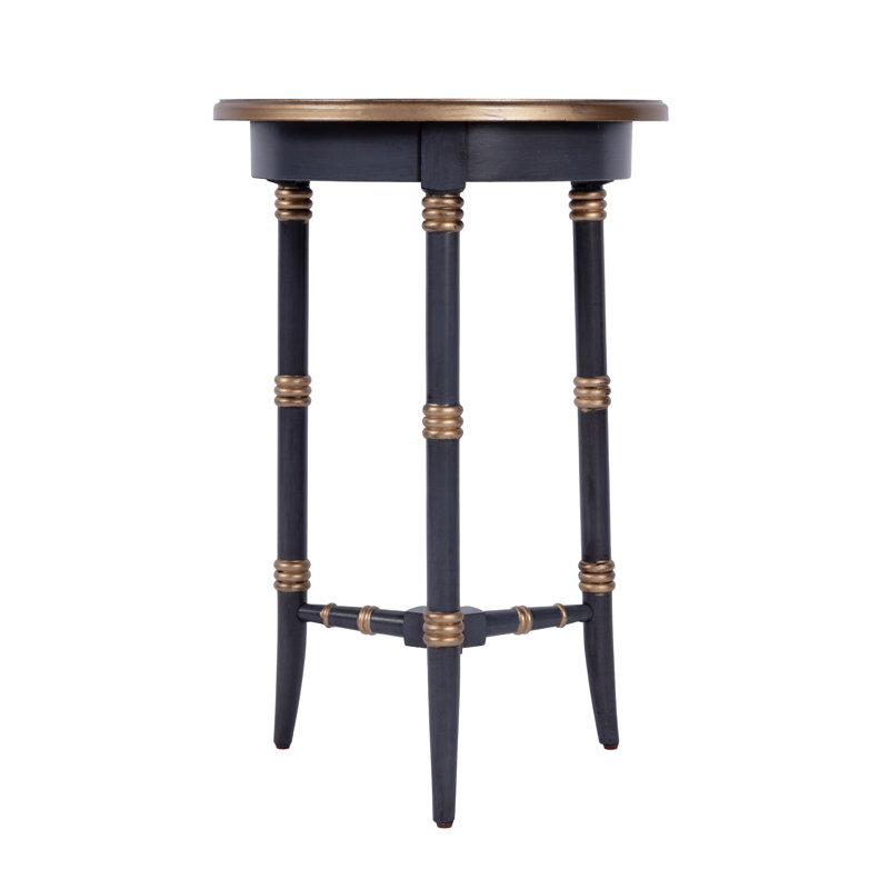 Isla Side Table, Blue & Gold