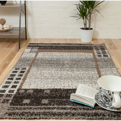 Risher Abstract Shag Area Rug