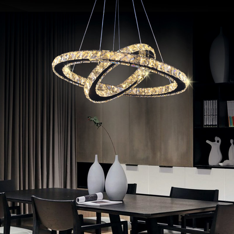 Goulder 1 - Light Chrome LED Crystal Pendant