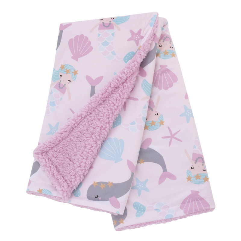 Couverture pour bébé rose Sugar Reef Mermaid