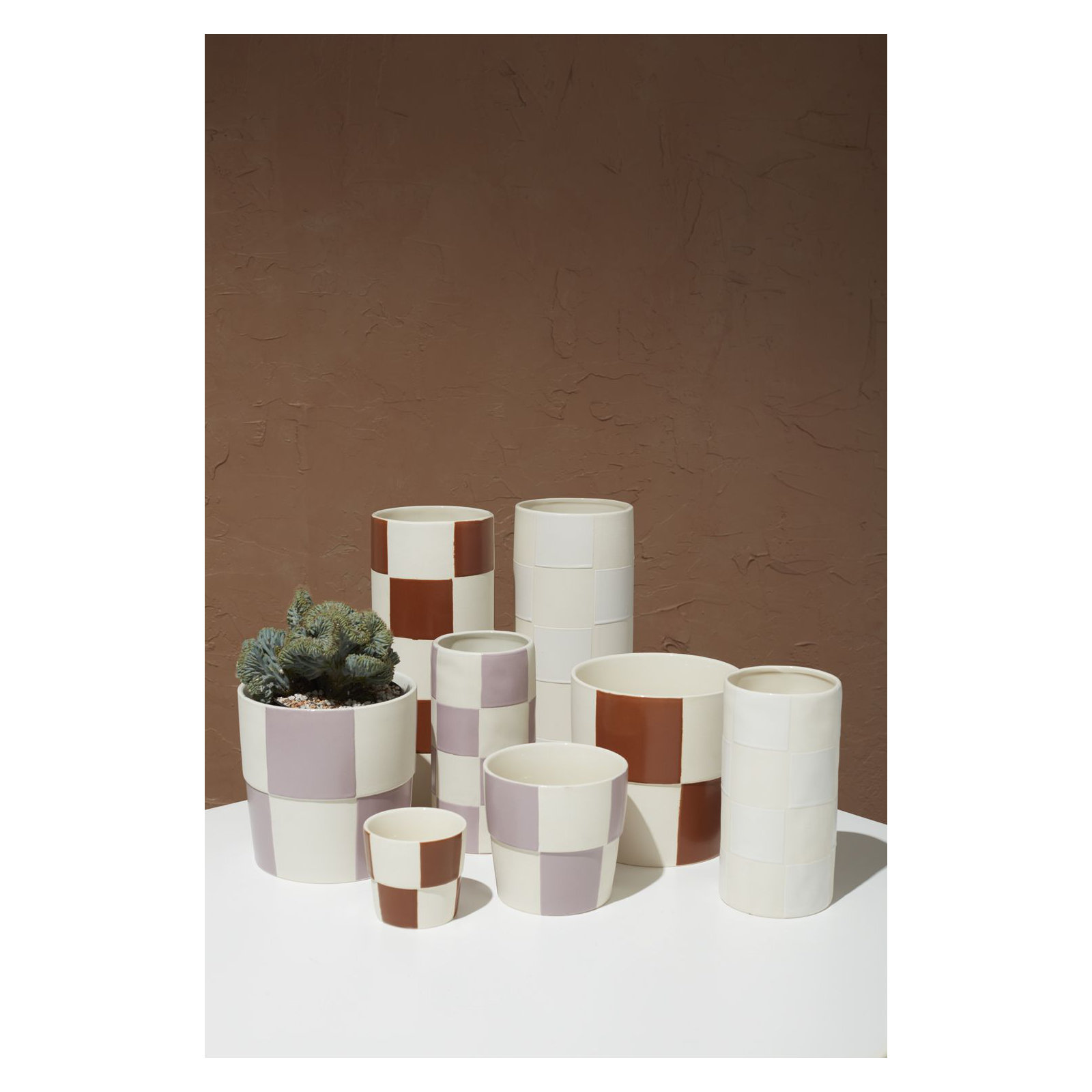 Cleveland Handmade Ceramic / Porcelain Table Vase, Off-White, 8" H x 4" W x 4" D