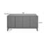 Buffets rétro en chêne noir avec rangement réglable pour la maison