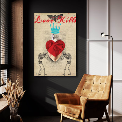 Love Kills' by Elo Marc, Acrylic Glass Wall Art