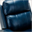 Le fauteuil Landis Landis de couleur bleu marine traditionnel est parfait pour le confort et l'élégance avec une texture lisse et une mobilité accrue.-121040846