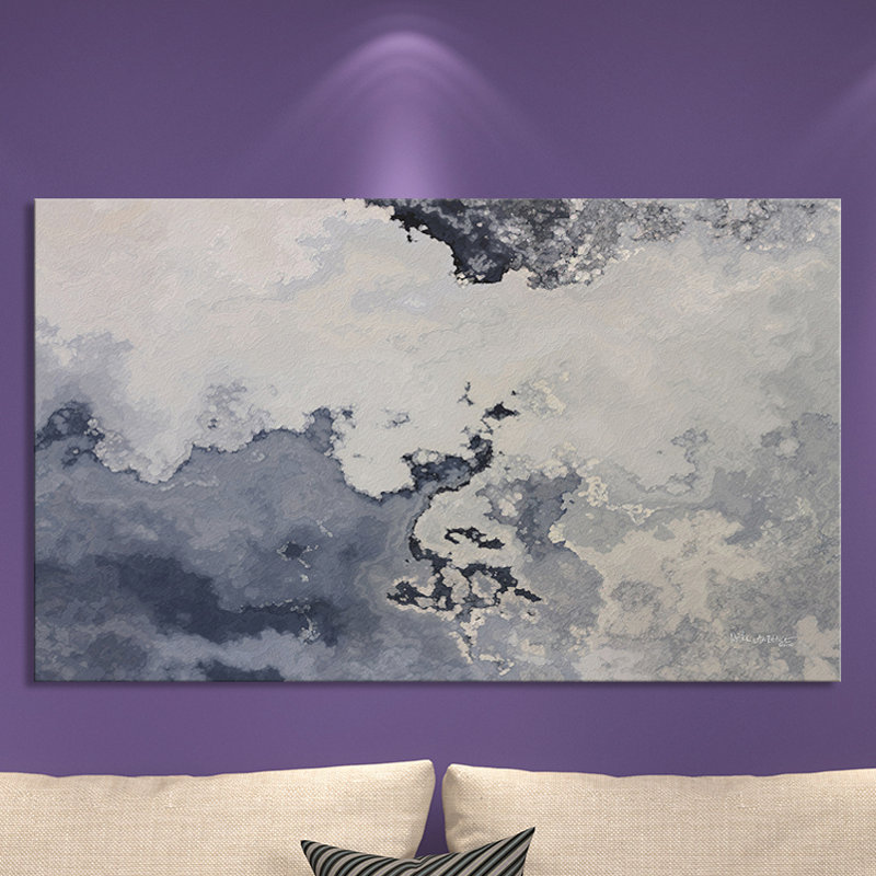 «il les a led. « psalm 107:7 », impression, H 18 po x l 30 po x P 1 po, Toile tendue
