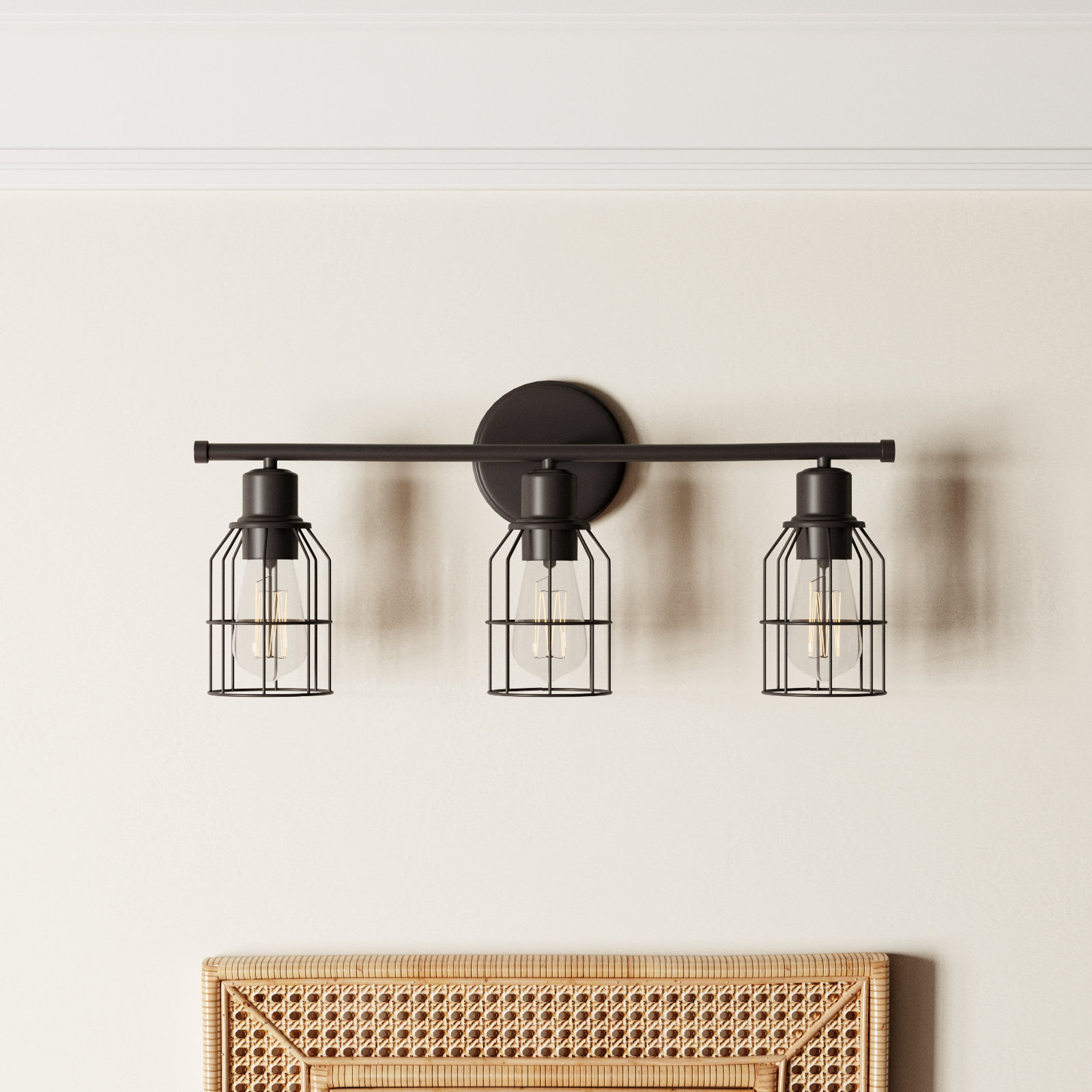 Romeo 3 Light Dimmable Vanity Light, Oil Rubbed Bronze