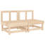 Alpen Home Garden Middle Sofas 2 Pcs Solid Wood -1164343982