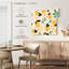 Motif Yarlin citron et fleurs-109202868