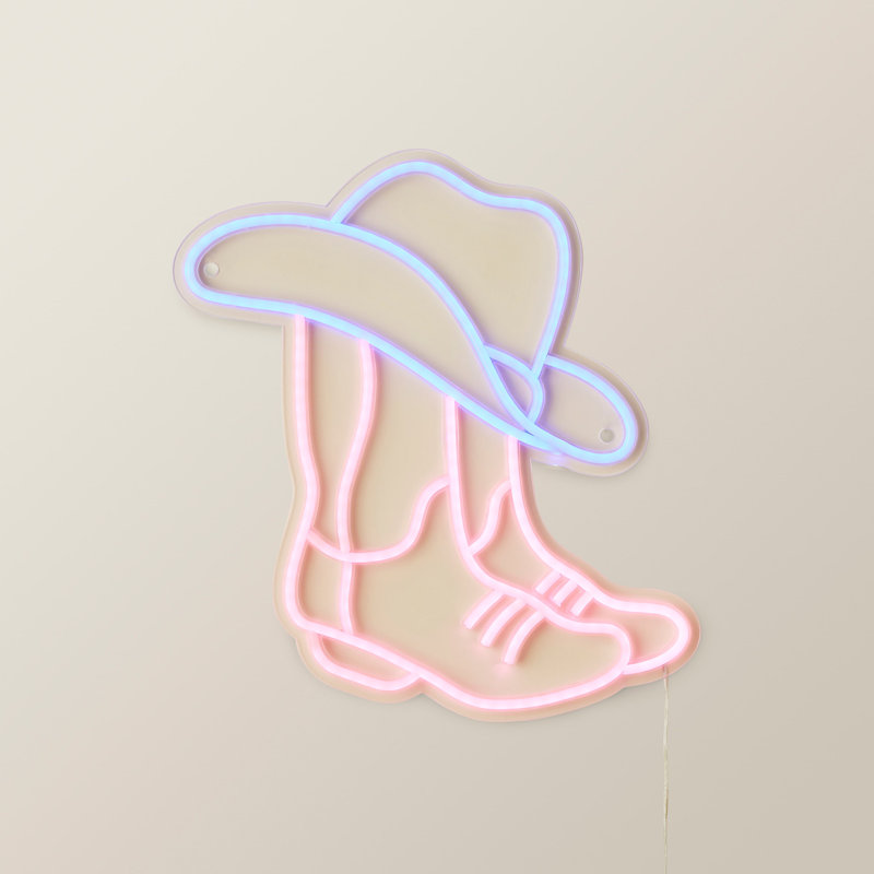 Neon Sign Cowboy Style Novelty Wall Light