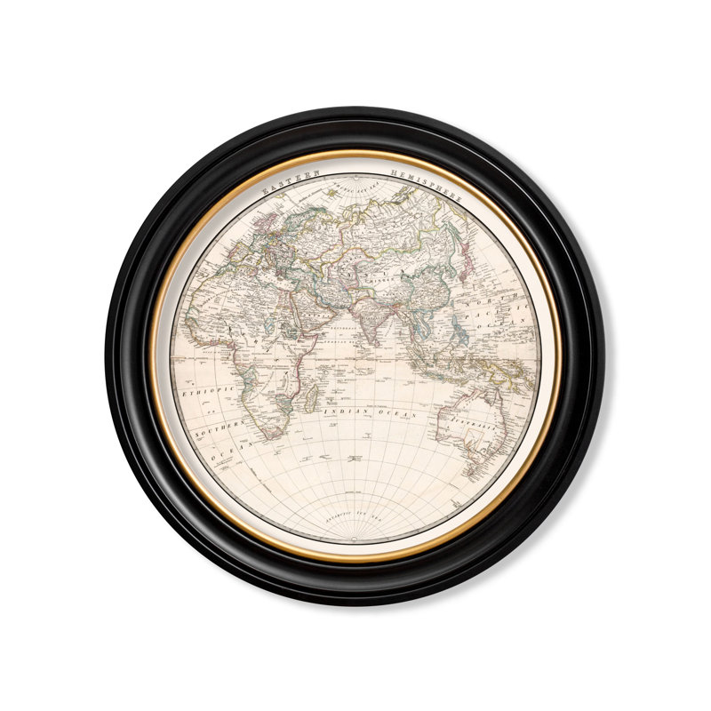 Eastern Hemisphere by Mid-1800s - Single Picture Frame Print on Archival Matt 230gsm Paper