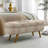 Ottoman Oval Storage Bench,Rubber Wood Legs-639843945