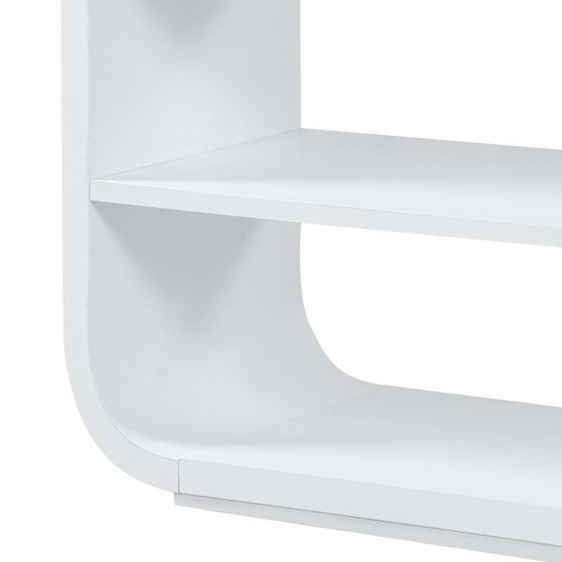 Armoire de rangement de bureau à 3 tiroirs de 55 po de largeur, White