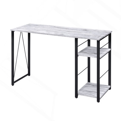 Bureau d'écriture rectangulaire à 2 tablettes