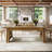 62.6 Inches Farmhouse Wooden Dining Table