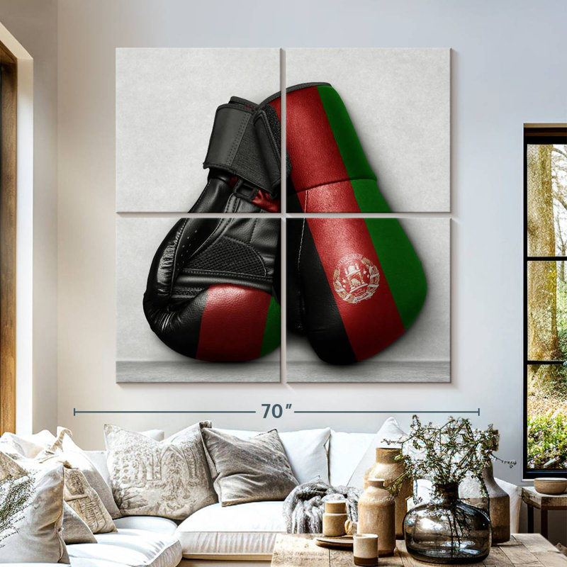 Sireci Afghan Boxing Gloves, 57" H x 57" W