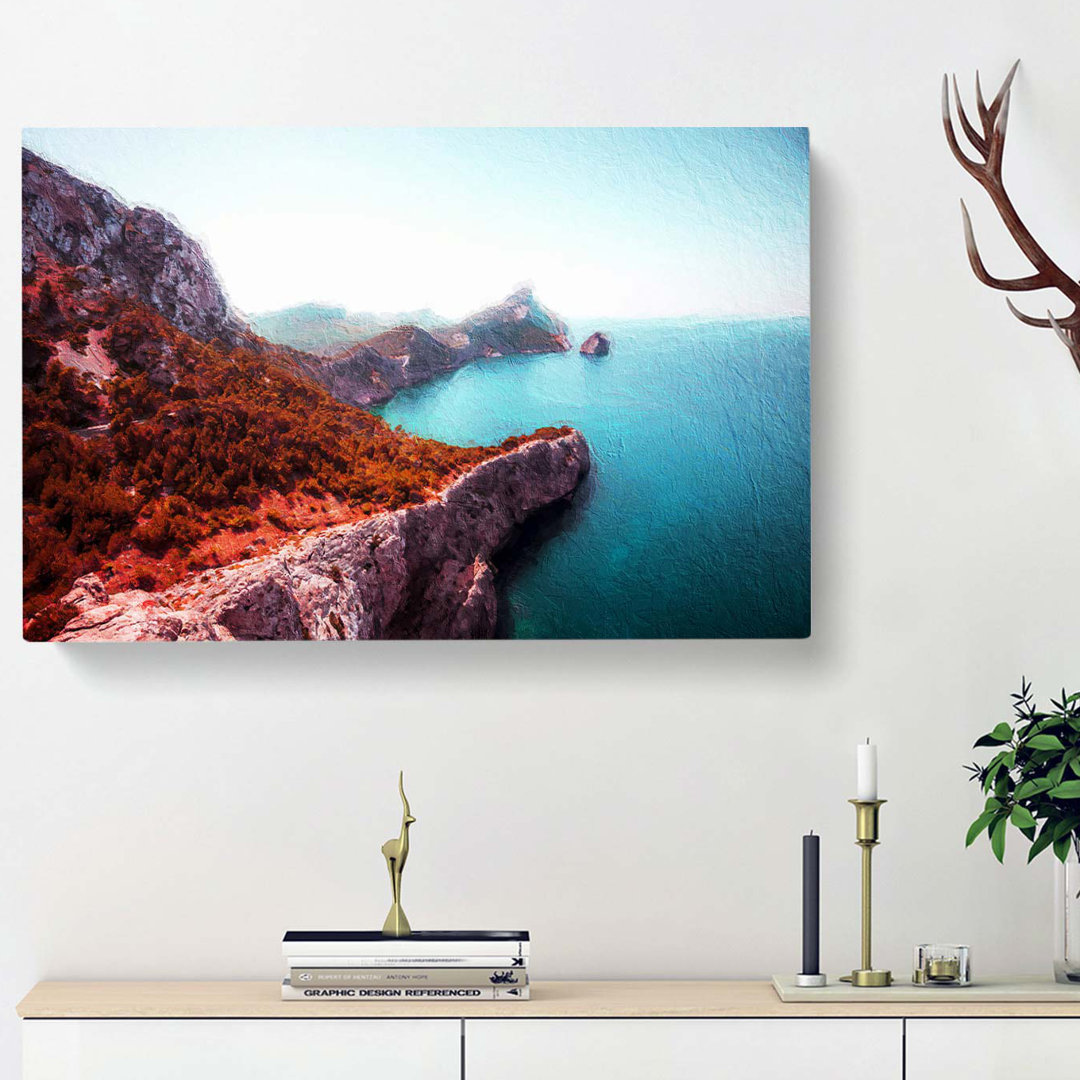 Coastline In Mallorca Spain - Wrapped Canvas