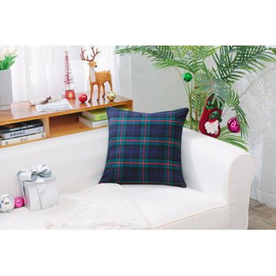 Coussin décoratif en coton tartans écossais écosse Esterel
