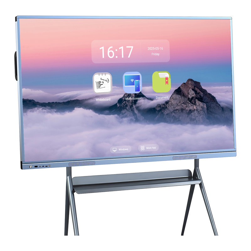 JYXCN Interactive Smart Board 75", 4K Touch Screen Digital Electronic Calendar All-In-One Smartboard Touchscreen Dual OS for School & Business