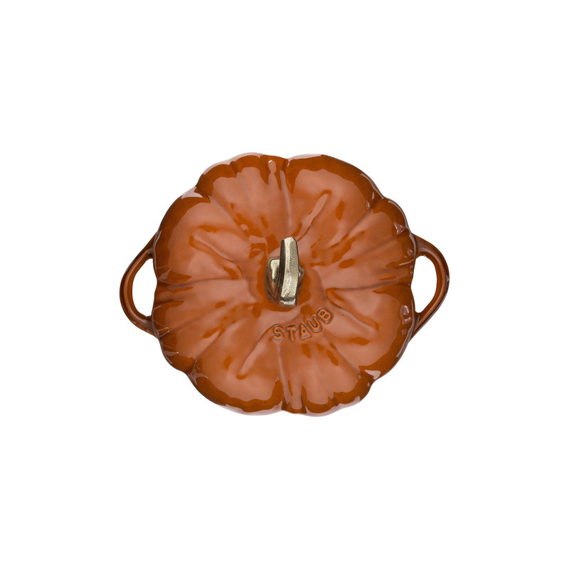 Cast Iron 3.65-qt Pumpkin Cocotte, Brunt Orange