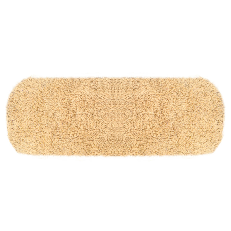 100% Cotton Tufted Bath Rug, Extra Soft & Machine Washable 10x22" Tank Cover, Yellow