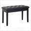 Duo banc de piano avec coussin rembourré en similicuir, structure en bois et capitonnage à boutons pour plus de confort et de style-129894941-129894942-129894944