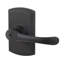 Levier de porte d’intimité avec rosette rectangulaire artino-46773153