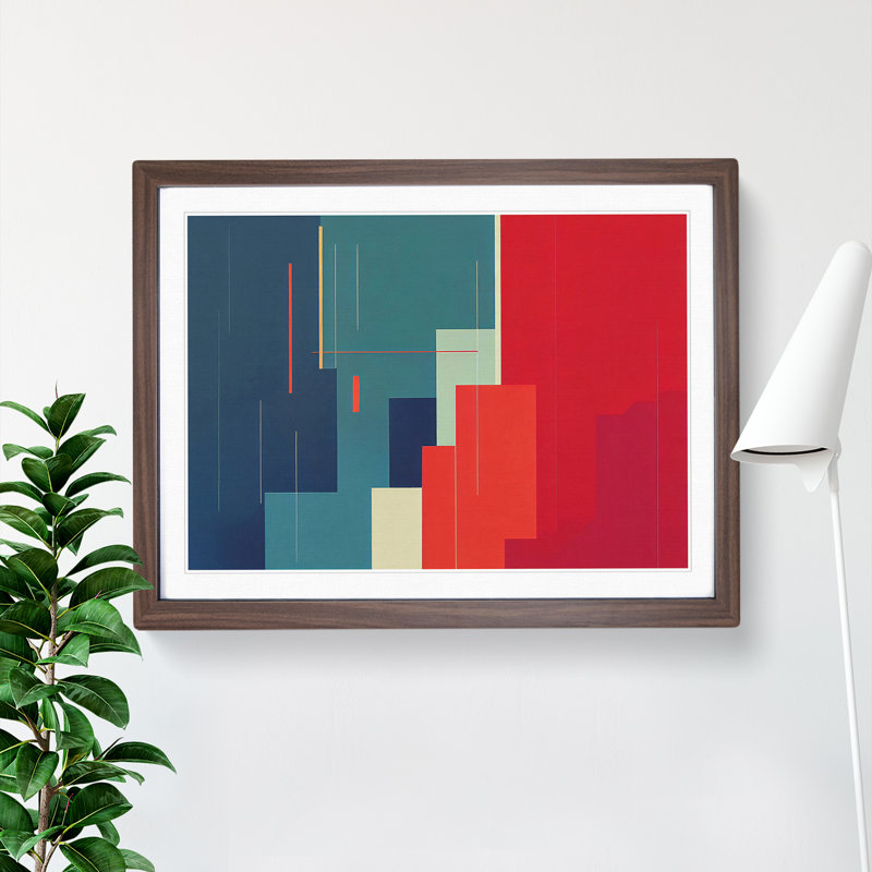 Minimalism - Framed Print, 25cm H x 34cm W, Walnut Framed