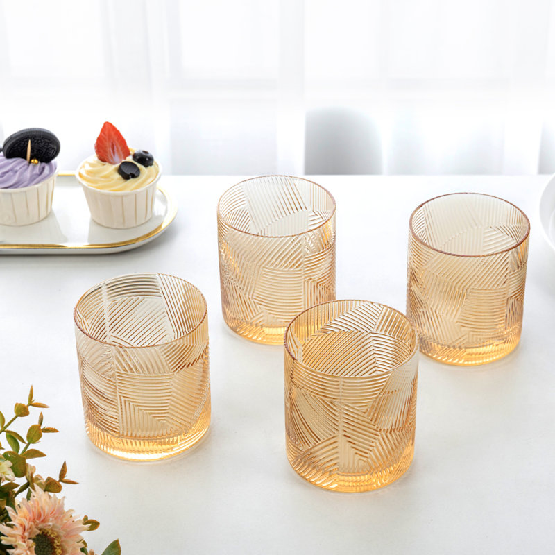 4 Piece 414ml Drinking Glass Set