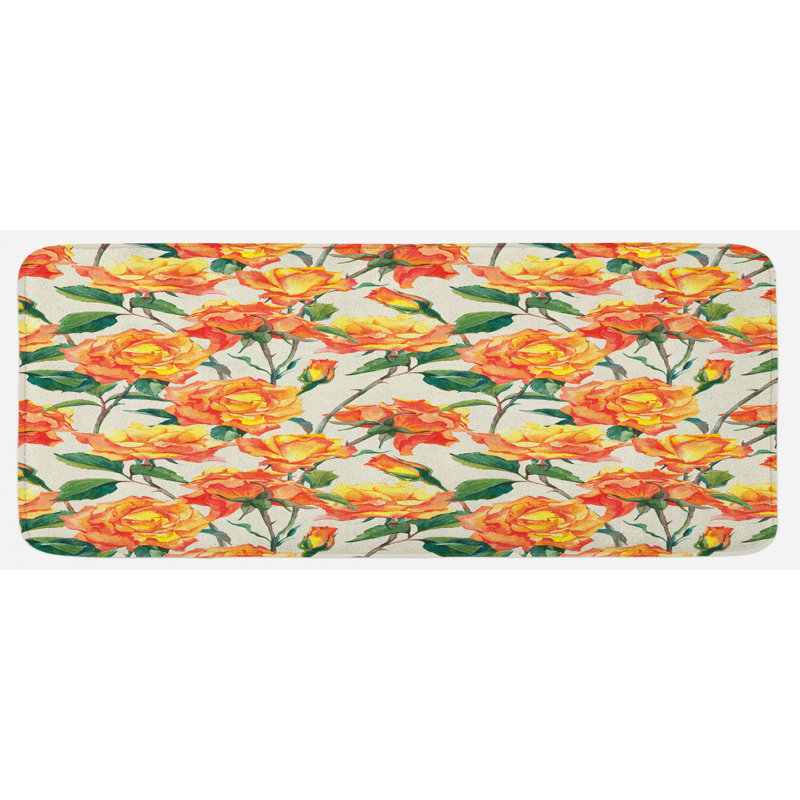 Tapis de cuisine rose
