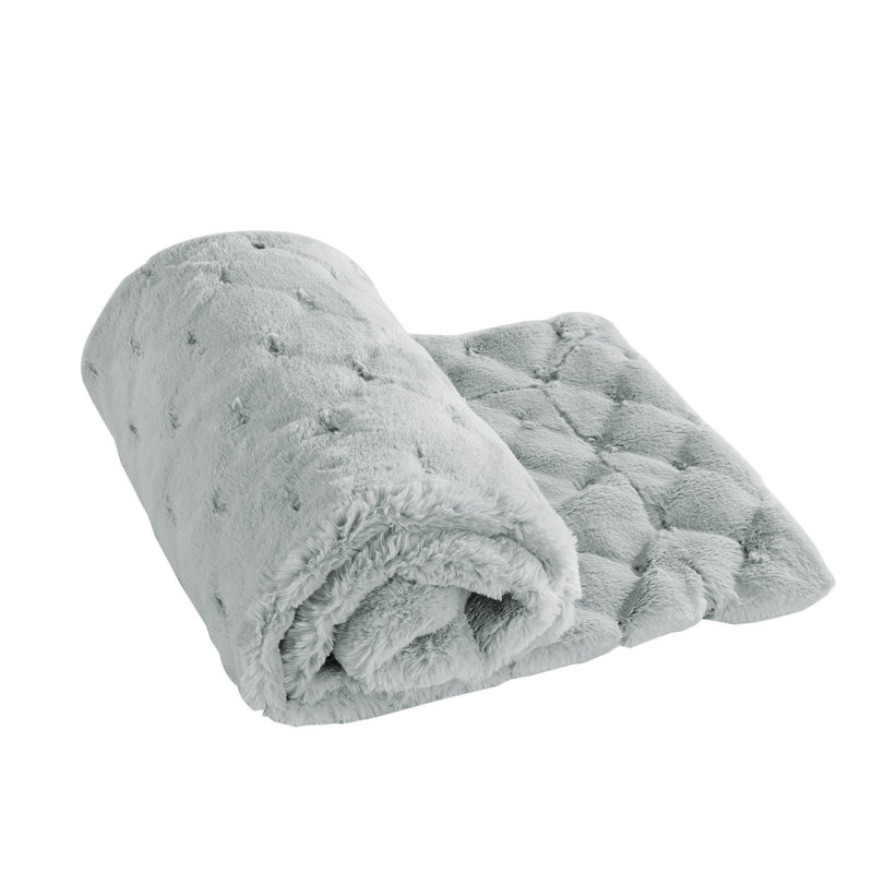 Throw Blanket, Silver Grey
