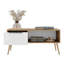 Table basse avec tiroir de rangement et tablette ouverte
