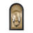 Grotto 2-Light Outdoor Wall Lantern in Matte Black with Vintage Gold-1131829733-1131829729