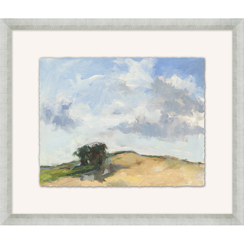 Dunes - peinture encadrée sur papier
